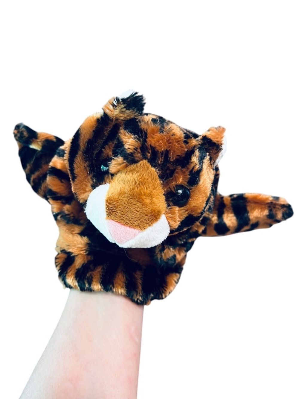 Caltoy Plush Bengal Orange Tiger Hand Puppet 10” Super Soft